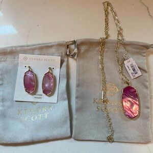 Kendra Scott Elle and Reid  Necklace and Earrings Set